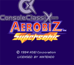 Aerobiz Supersonic SNES Screenshot Screenshot 1
