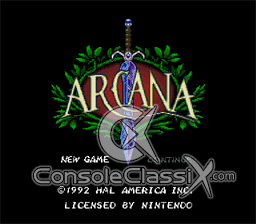 Arcana SNES Screenshot Screenshot 1