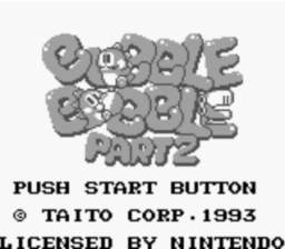 Bubble Bobble Part 2 Gameboy Screenshot Screenshot 1