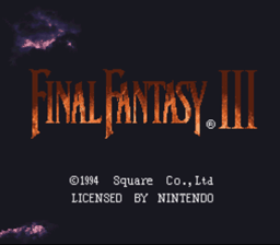 Final Fantasy 3 SNES Screenshot Screenshot 1