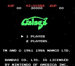 Galaga NES Screenshot Screenshot 1