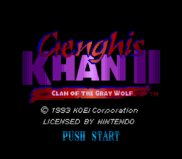 Genghis Khan 2: Clan of the Gray Wolf screen shot 1 1