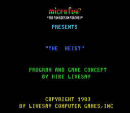 Heist Colecovision Screenshot Screenshot 1