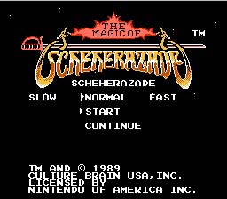 Magic of Scheherazade, The NES Screenshot Screenshot 1