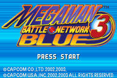 Mega Man Battle Network 3 Blue screen shot 1 1