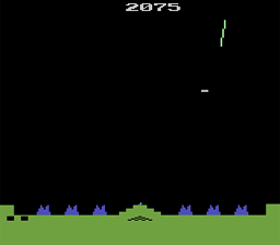 Missile Command Atari 2600 Screenshot Screenshot 1