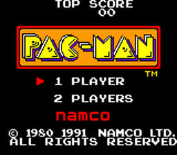 Pac-Man Gamegear Screenshot Screenshot 1