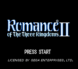 Romance of the Three Kingdoms 2 Genesis Screenshot Screenshot 1