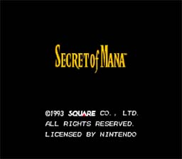 Secret of Mana SNES Screenshot Screenshot 1