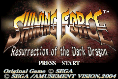 Shining Force: Resurrection of the Dark Dragon screen shot 1 1