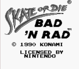 Aportes de Roms de Gameboy. Skate_or_Die_Bad_&_Rad_GBC_ScreenShot1