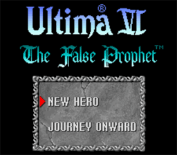 Ultima 6: The False Prophet SNES Screenshot Screenshot 1